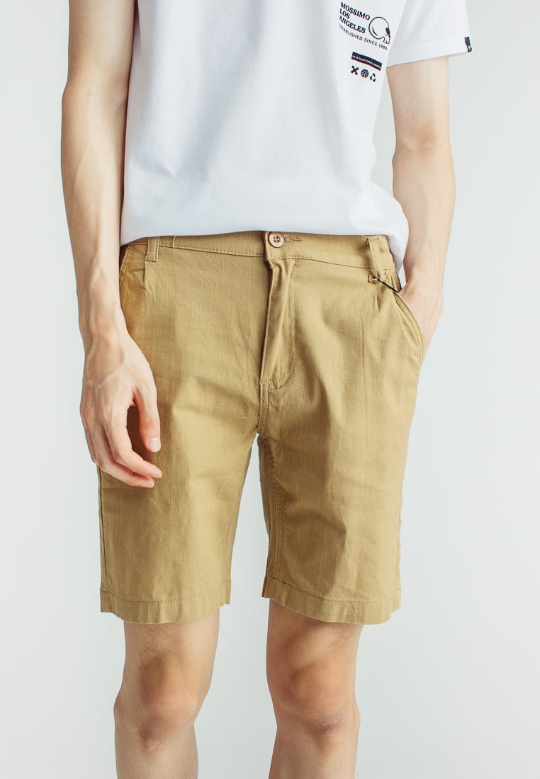 Mico Linen Pleated Shorts with Embroidery - Mossimo PH