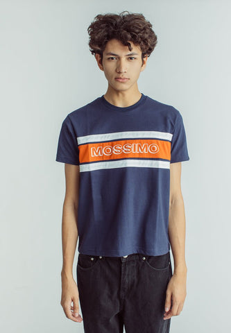 Midnight Blue Premium Classic Fit Tee with High Density Print - Mossimo PH