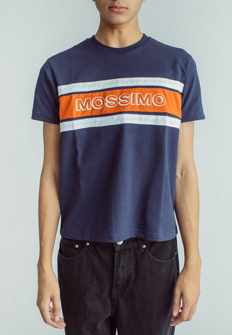 Midnight Blue Premium Classic Fit Tee with High Density Print - Mossimo PH