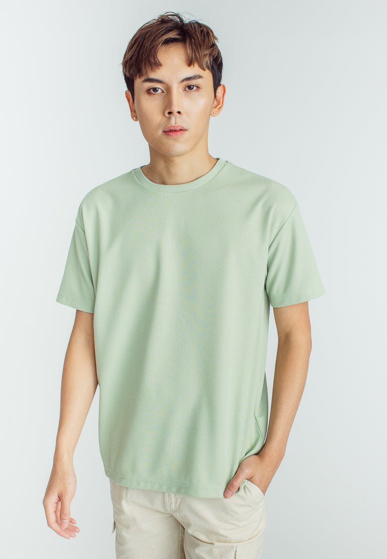 Miggy Fashion Urban Fit Round Neck Tee with Embroidery - Mossimo PH