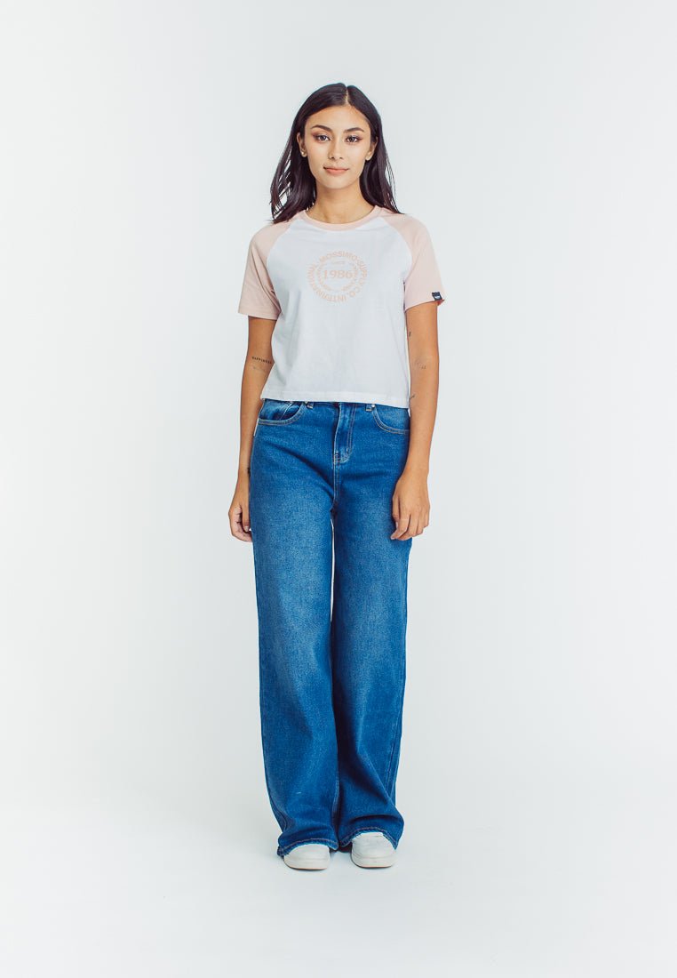 Mossimo Angel Medium Blue Basic Five Pocket Loose High Rise Jeans - Mossimo PH
