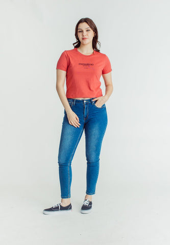 Mossimo Astro Dust with Est 1986 High Density and Flat Print Classic Cropped Fit Tee - Mossimo PH