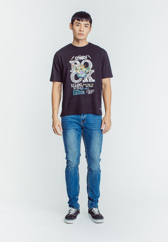 Mossimo Black Sesame Street with Flat Print Oversized Fit Tee - Mossimo PH