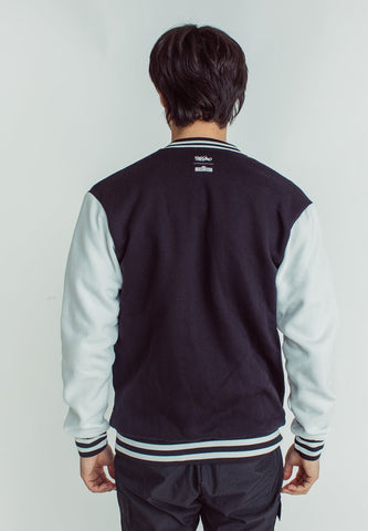 Mossimo Black White Sesame Street Comfort Fit Jacket with Patch Embroidery - Mossimo PH