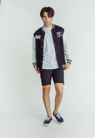 Mossimo Black White Sesame Street Comfort Fit Jacket with Patch Embroidery - Mossimo PH