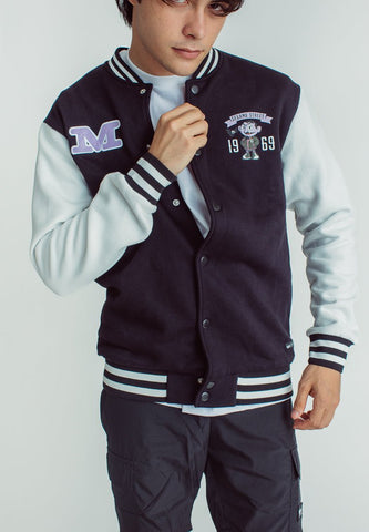 Mossimo Black White Sesame Street Comfort Fit Jacket with Patch Embroidery - Mossimo PH