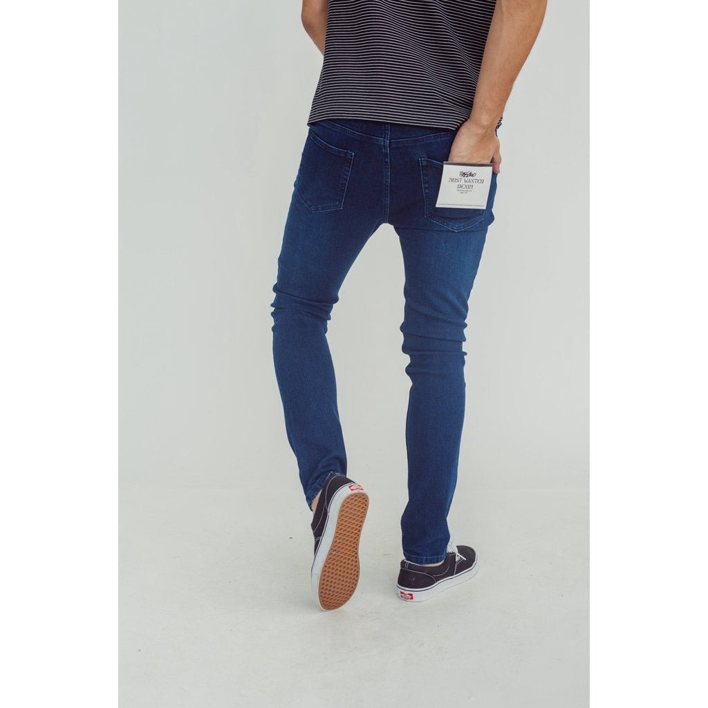 Mossimo Blue Most Wanted Denim Skinny Fit Mid Rise Basic Five Pocket Jeans - Mossimo PH
