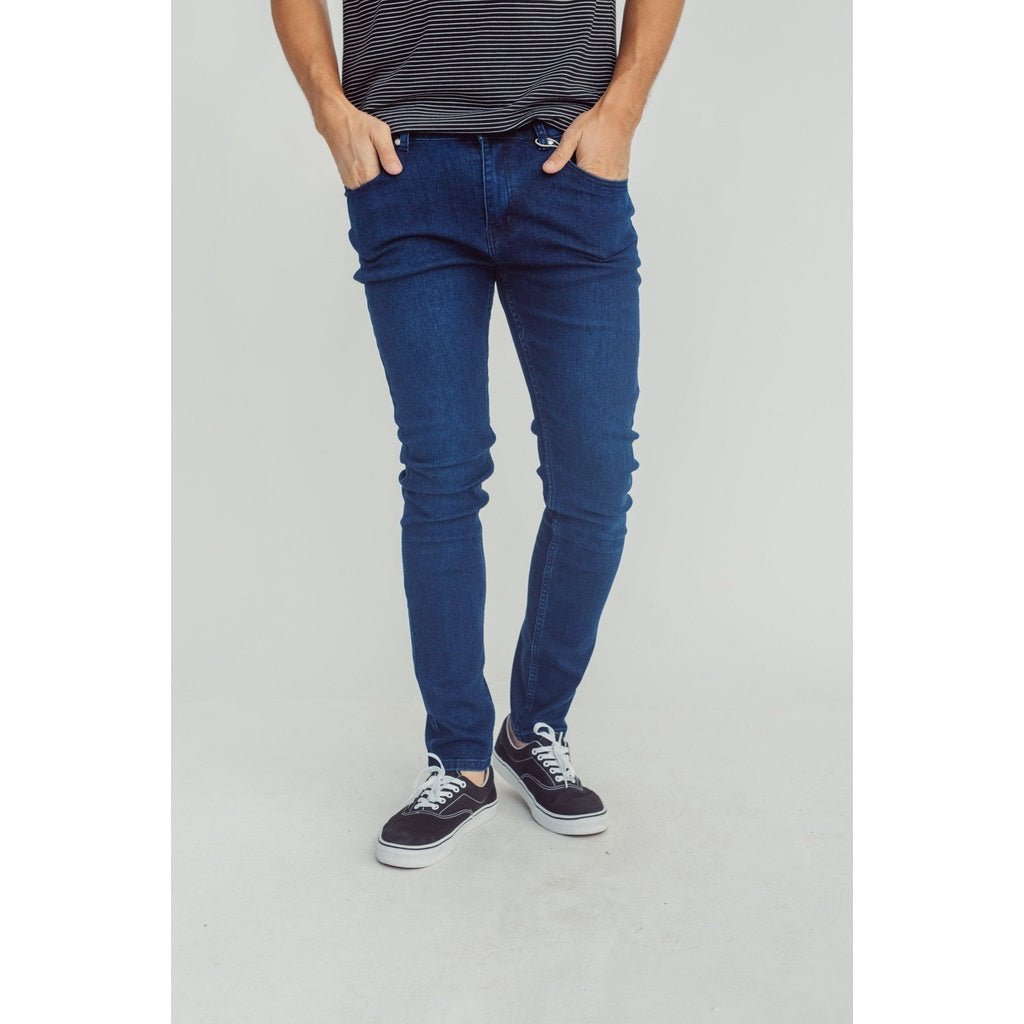 Mossimo Blue Most Wanted Denim Skinny Fit Mid Rise Basic Five Pocket Jeans - Mossimo PH