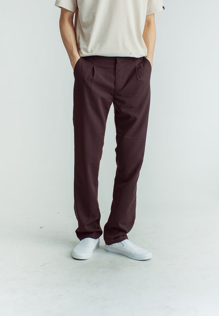Mossimo Calvin Brown Mid Waisted Straight Cut Trousers - Mossimo PH