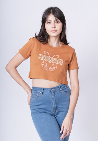 Mossimo Cashew with Big M Flat and High Density Print Vintage Cropped Fit Tee - Mossimo PH