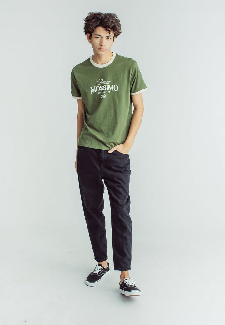 Mossimo Chive Basic Round Neck with Flat Print Classic Fit Tee - Mossimo PH
