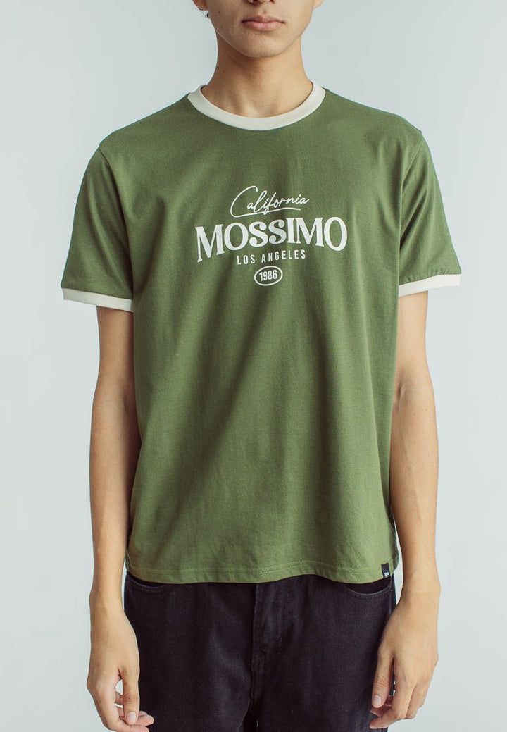 Mossimo Chive Basic Round Neck with Flat Print Classic Fit Tee - Mossimo PH