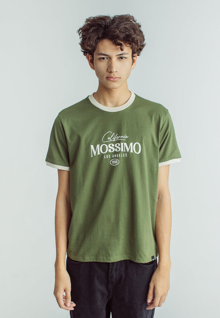 Mossimo Chive Basic Round Neck with Flat Print Classic Fit Tee - Mossimo PH