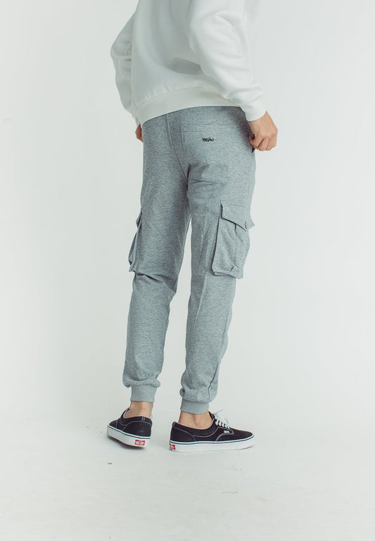 Mossimo Coca Cola Heather Gray Slim Mid Pants with Embroidery - Mossimo PH