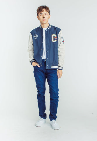Mossimo Coca Cola Midnight Blue Oat Unisex Modern Jacket with Patch Embroidery - Mossimo PH