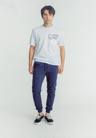 Mossimo Coca Cola Midnight Blue Straight Mid Pants with Embroidery - Mossimo PH