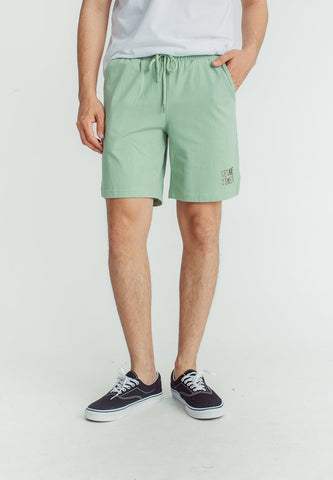 Mossimo Dessert Sage Sesame Street Garterized Regular Fit Shorts with Embroidery - Mossimo PH