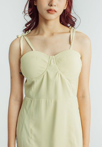 Mossimo Jai Olive Mini Dress with Ribbon Straps - Mossimo PH