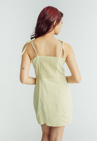 Mossimo Jai Olive Mini Dress with Ribbon Straps - Mossimo PH