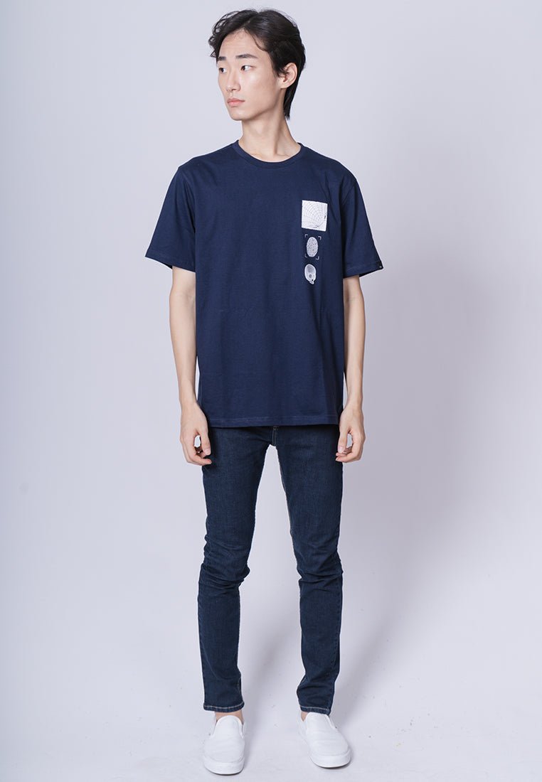 Mossimo Jake Navy Blue Modern Fit Tee - Mossimo PH