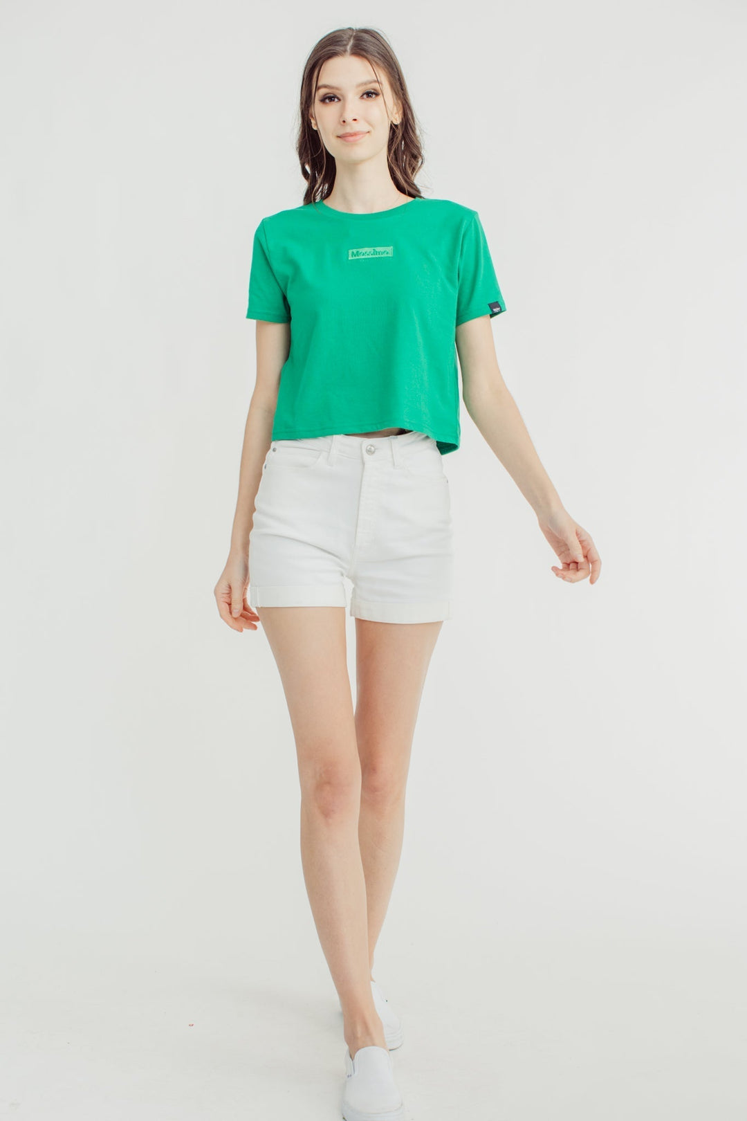 Mossimo Jellybean with Small Branding Embroidery Classic Cropped Tee - Mossimo PH