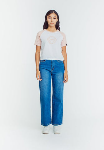 Mossimo Jenny Medium Blue Basic Five Pocket Wide Leg High Rise Jeans - Mossimo PH