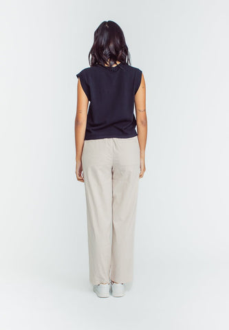 Mossimo Jessi Beige Straight Mid Cut Trousers - Mossimo PH