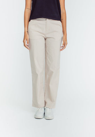Mossimo Jessi Beige Straight Mid Cut Trousers - Mossimo PH