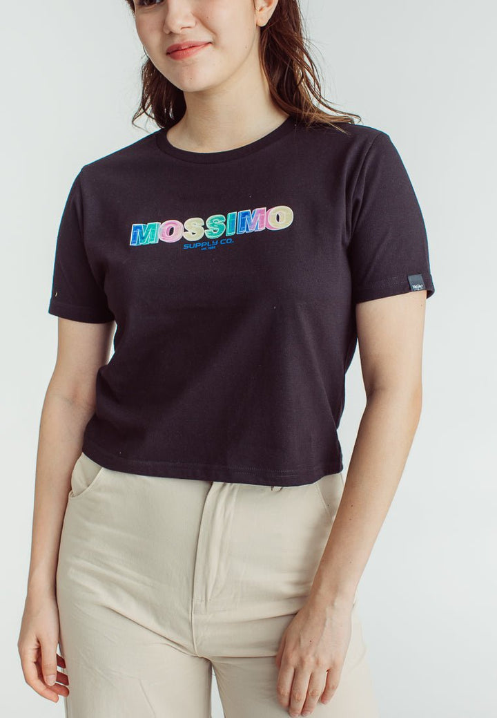 Mossimo Karissa Black Classic Crop Fit Tee - Mossimo PH