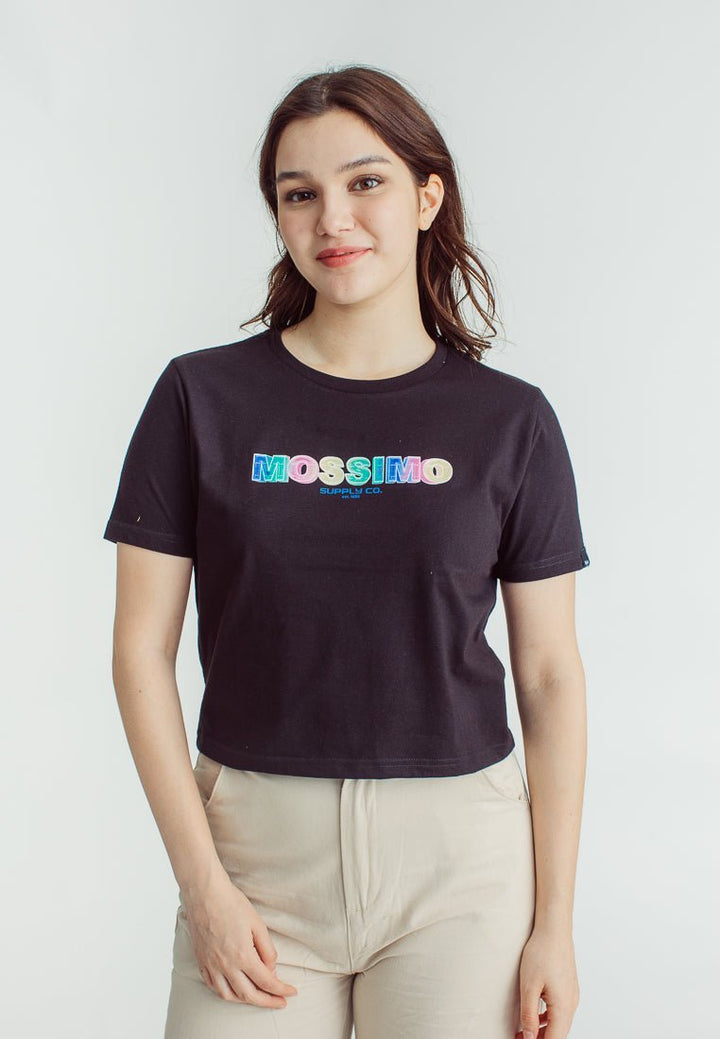 Mossimo Karissa Black Classic Crop Fit Tee - Mossimo PH