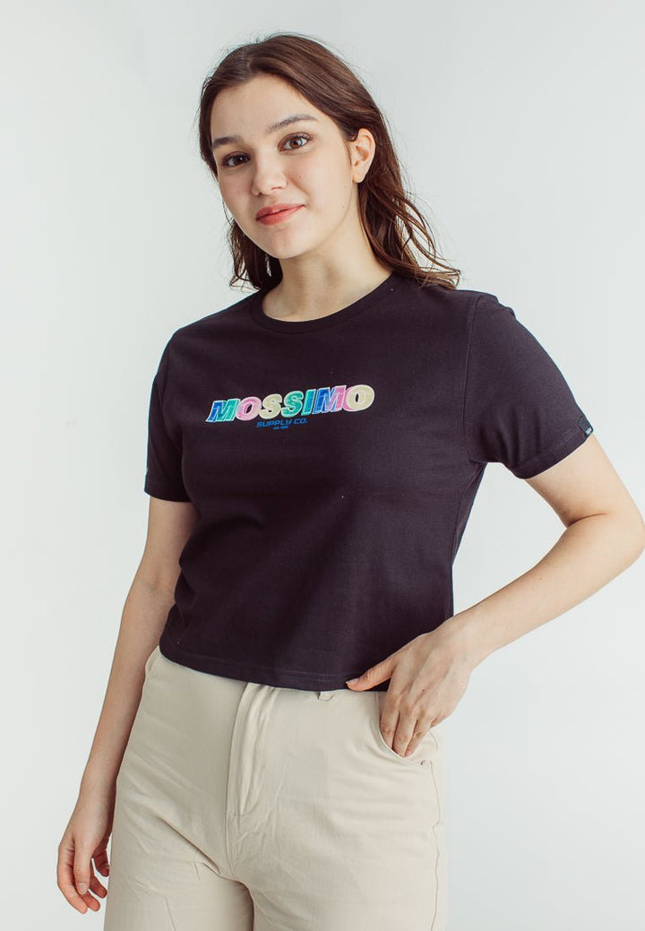 Mossimo Karissa Black Classic Crop Fit Tee - Mossimo PH