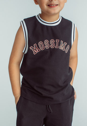 Mossimo Kids Boys Ace Black Graphic Vest and Short Set - Mossimo PH