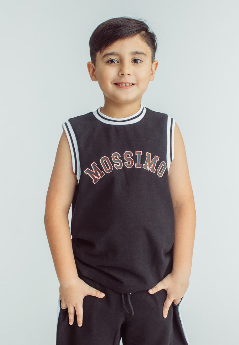 Mossimo Kids Boys Ace Black Graphic Vest and Short Set - Mossimo PH