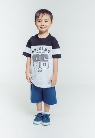 Mossimo Kids Boys Black Color Block Athletic Shirt with USA 86 - Mossimo PH