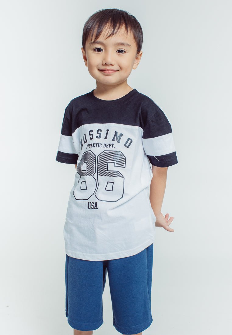 Mossimo Kids Boys Black Color Block Athletic Shirt with USA 86 - Mossimo PH