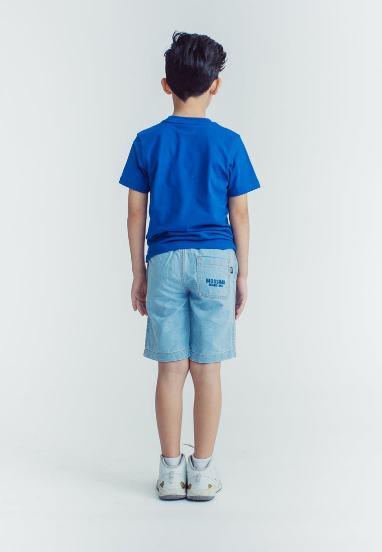 Mossimo Kids Boys Luis Light Blue Denim Pull on Shorts - Mossimo PH
