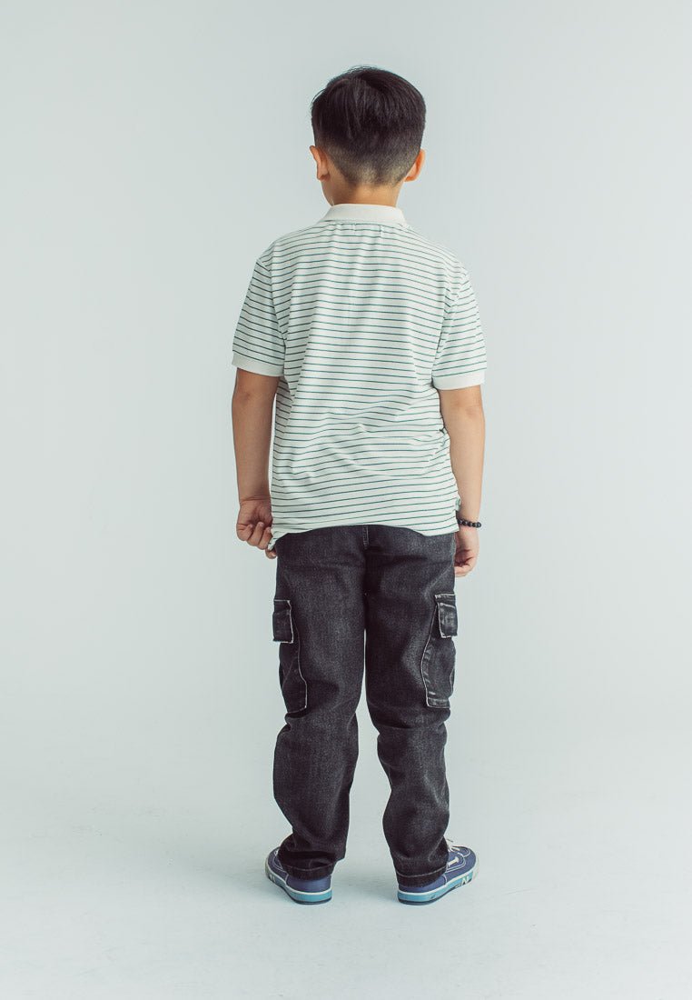 Mossimo Kids Boys Nash White Stripes Polo Shirt - Mossimo PH