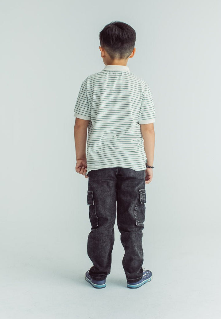 Mossimo Kids Boys Nash White Stripes Polo Shirt - Mossimo PH