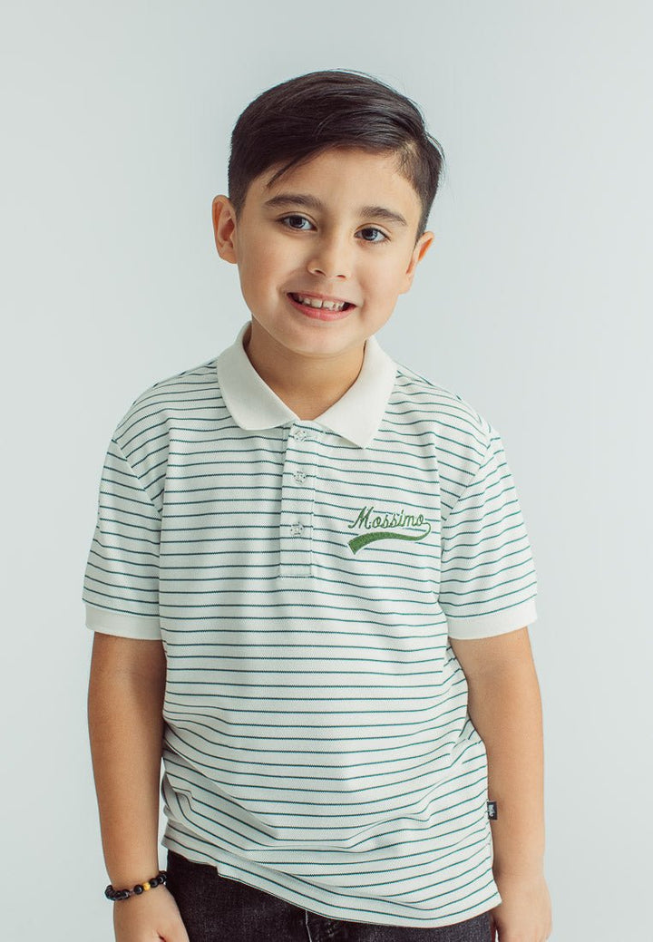 Mossimo Kids Boys Nash White Stripes Polo Shirt - Mossimo PH