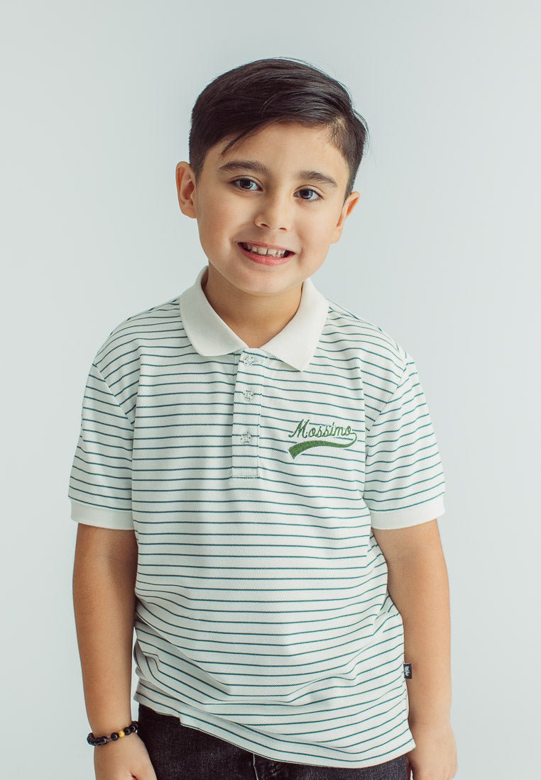 Mossimo Kids Boys Nash White Stripes Polo Shirt - Mossimo PH