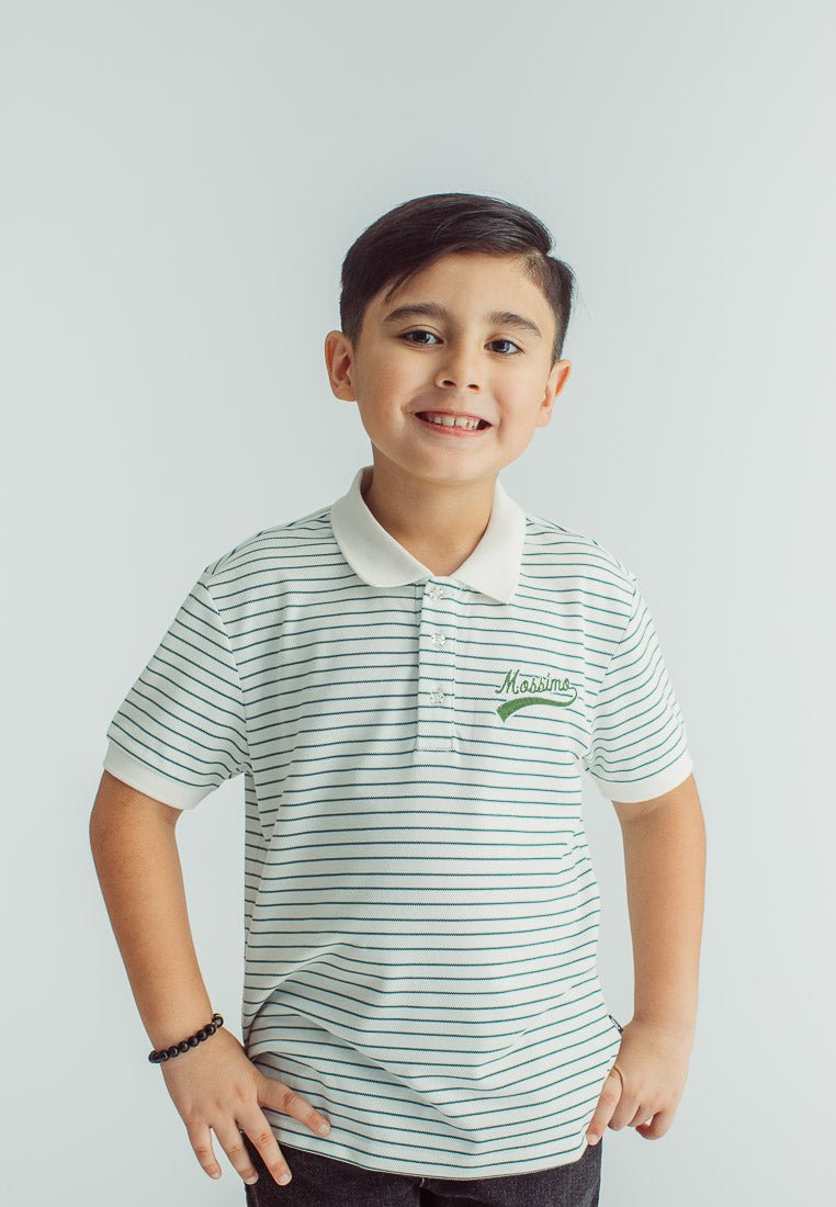 Mossimo Kids Boys Nash White Stripes Polo Shirt - Mossimo PH