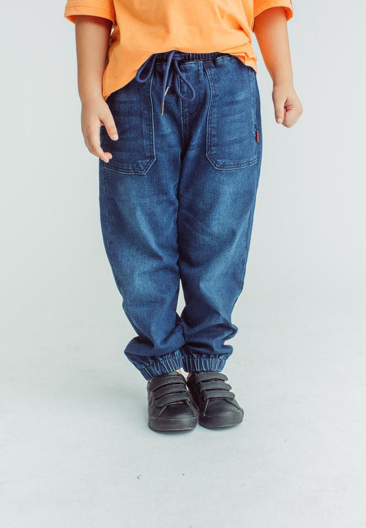 Mossimo Kids Boys Rayven Dark Blue Boys Denim Jogger - Mossimo PH