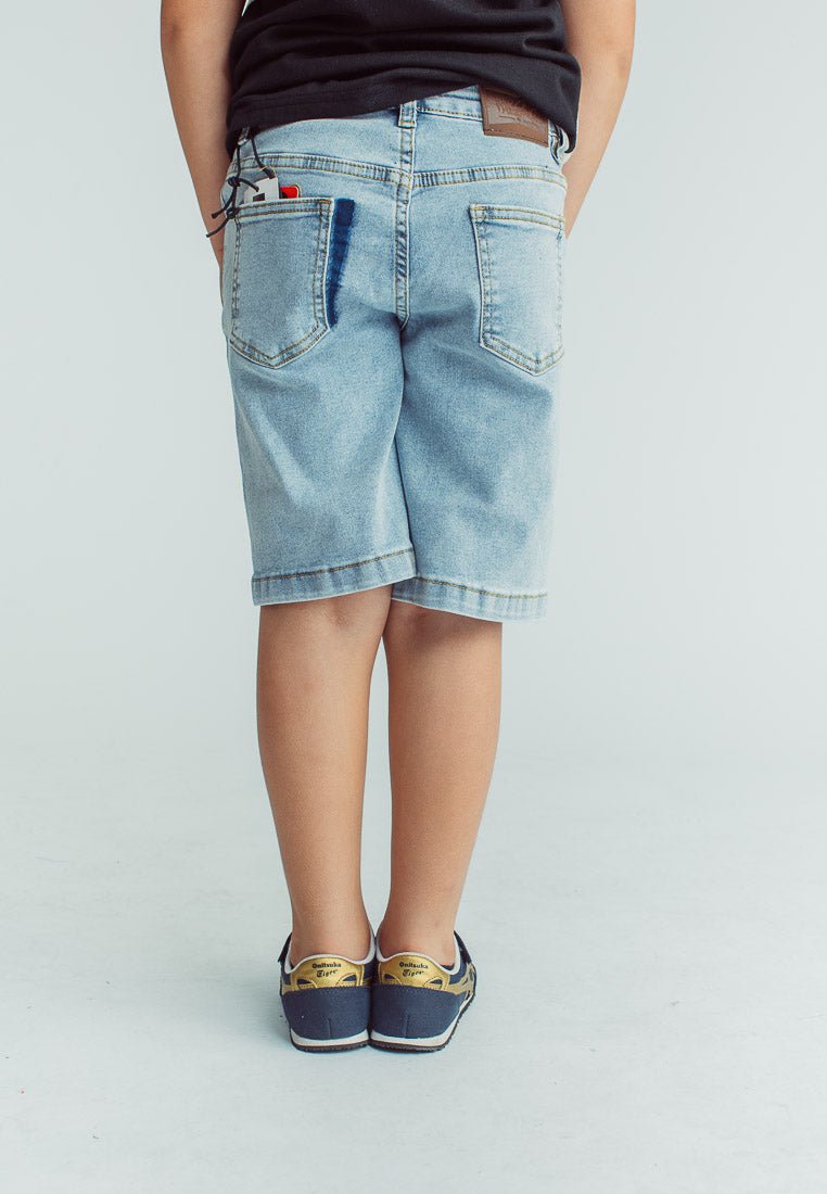 Mossimo Kids Boys Rexiel Light Denim Shorts with Washed Details - Mossimo PH