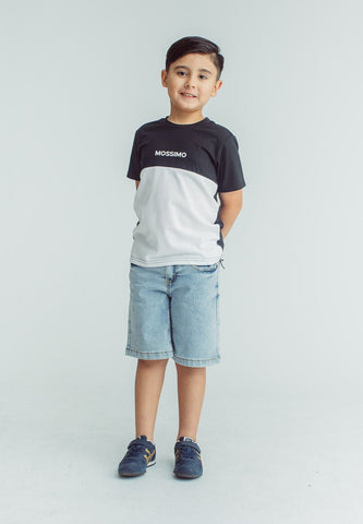 Mossimo Kids Boys Rexiel Light Denim Shorts with Washed Details - Mossimo PH