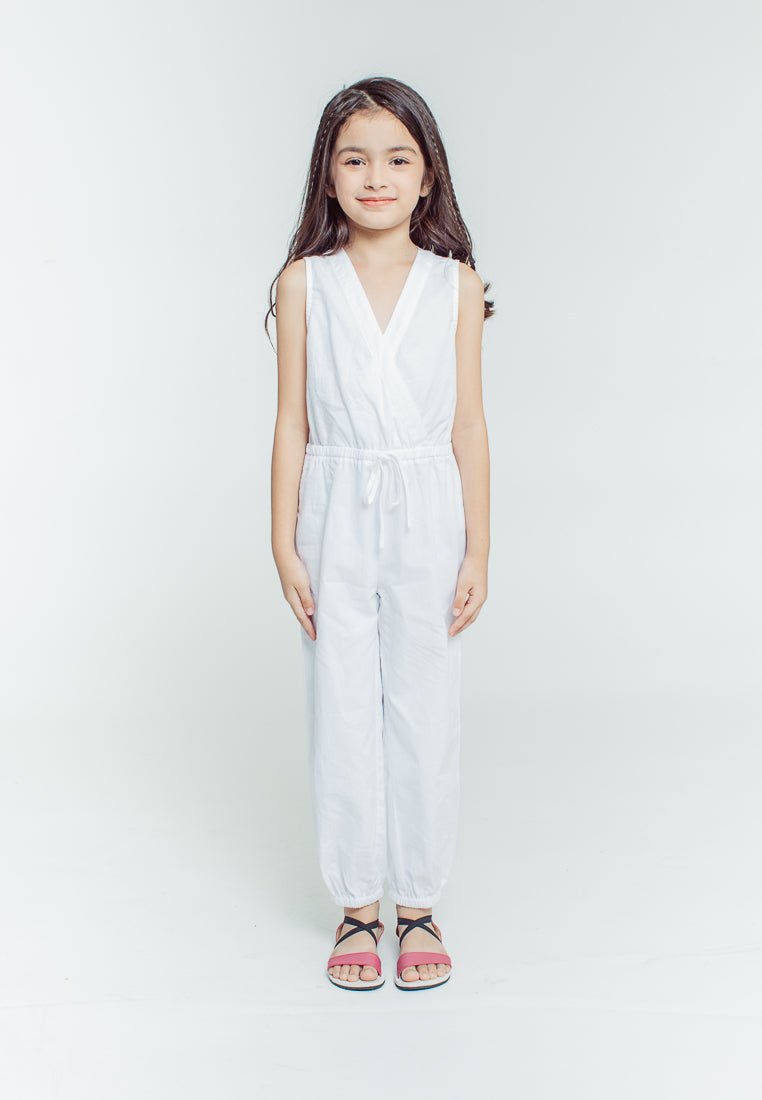 Mossimo Kids Girls Carly White Jumpsuit with Knot Waist - Mossimo PH