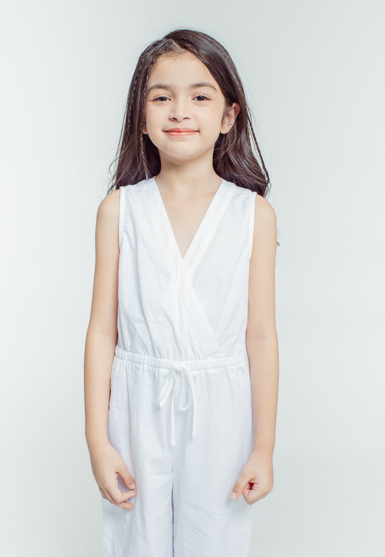 Mossimo Kids Girls Carly White Jumpsuit with Knot Waist - Mossimo PH