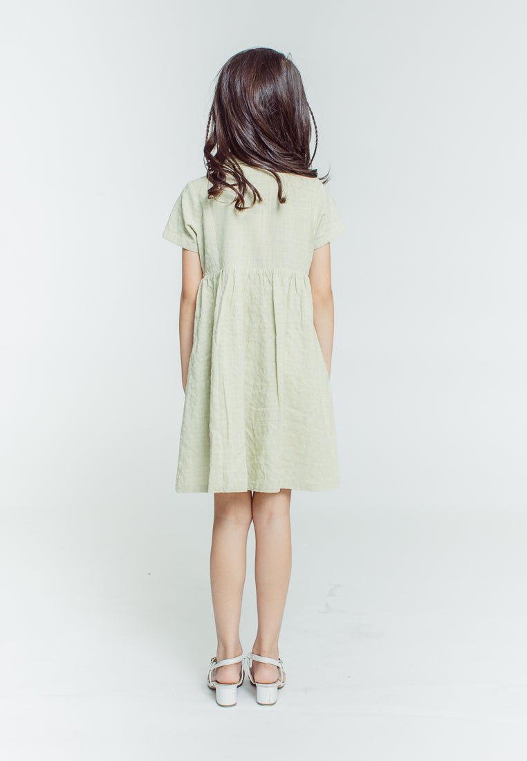 Mossimo Kids Girls Czarina Mint Overlap Flare Hem Dress - Mossimo PH