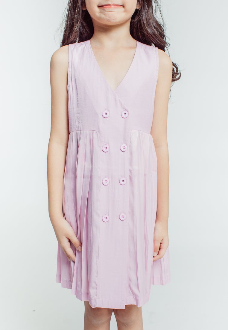 Mossimo Kids Girls Mitch Pink Pleated Dress - Mossimo PH