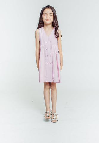 Mossimo Kids Girls Mitch Pink Pleated Dress - Mossimo PH