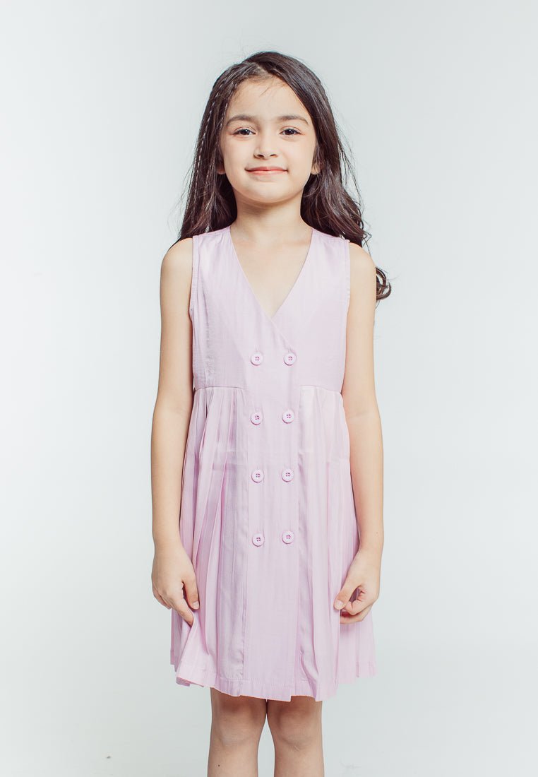 Mossimo Kids Girls Mitch Pink Pleated Dress - Mossimo PH